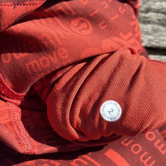 Lululemon Wunder Train‎ Fit High-Rise Tight 25" Lululemon Red Logo Size 2 NWT - Picture 4 of 5